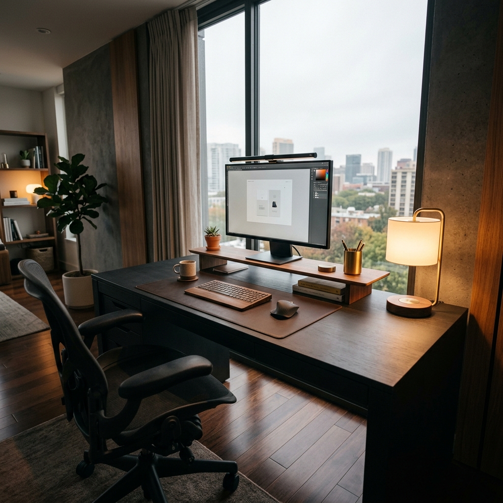 Minimalist workspace setup